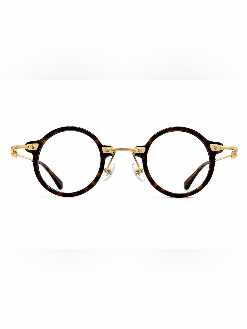 ZEELOOL Round Tortoise Gold Eyeglasses HL56012 C2 53-30-145